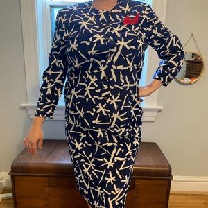 2-Piece Vintage Business Skirt & Blazer